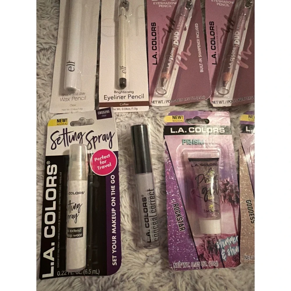 LA Colors Elf Lot of makeup highlighter eye pencil eyeliner body glitter gel NEW